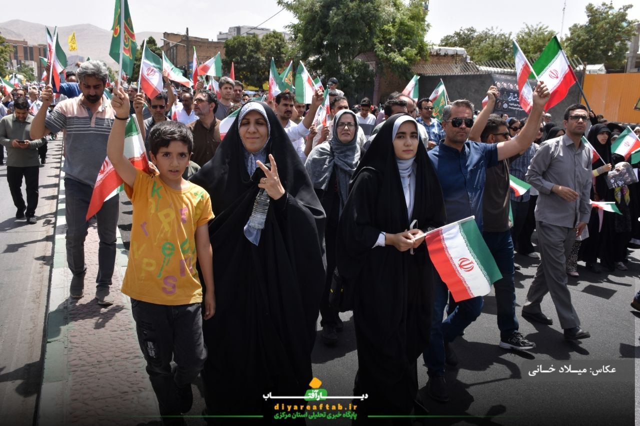 راهپیمایی باشکوه جمعه خشم و نصر در اراک
