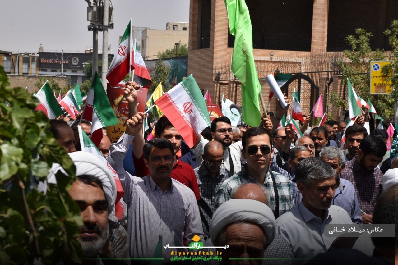 راهپیمایی باشکوه جمعه خشم و نصر در اراک