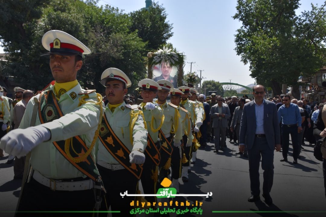 مراسم تشییع پیکر شهید «حسن آقائی» در اراک