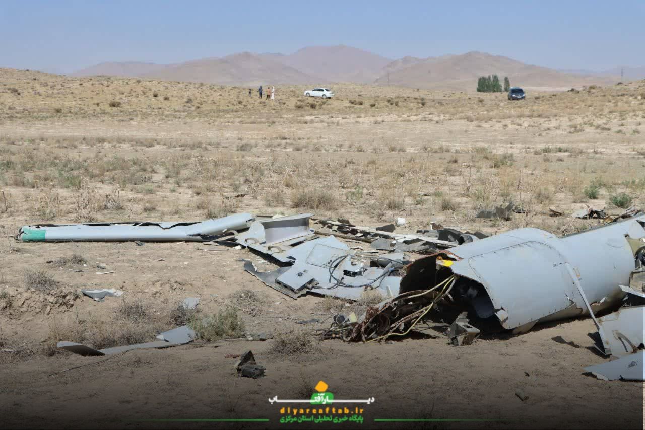 تصاویر انهدام پهپاد هرمس در استان مرکزی‌