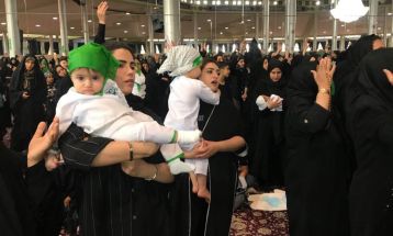 مراسم شیرخوارگان حسینی در اراک برگزار شد