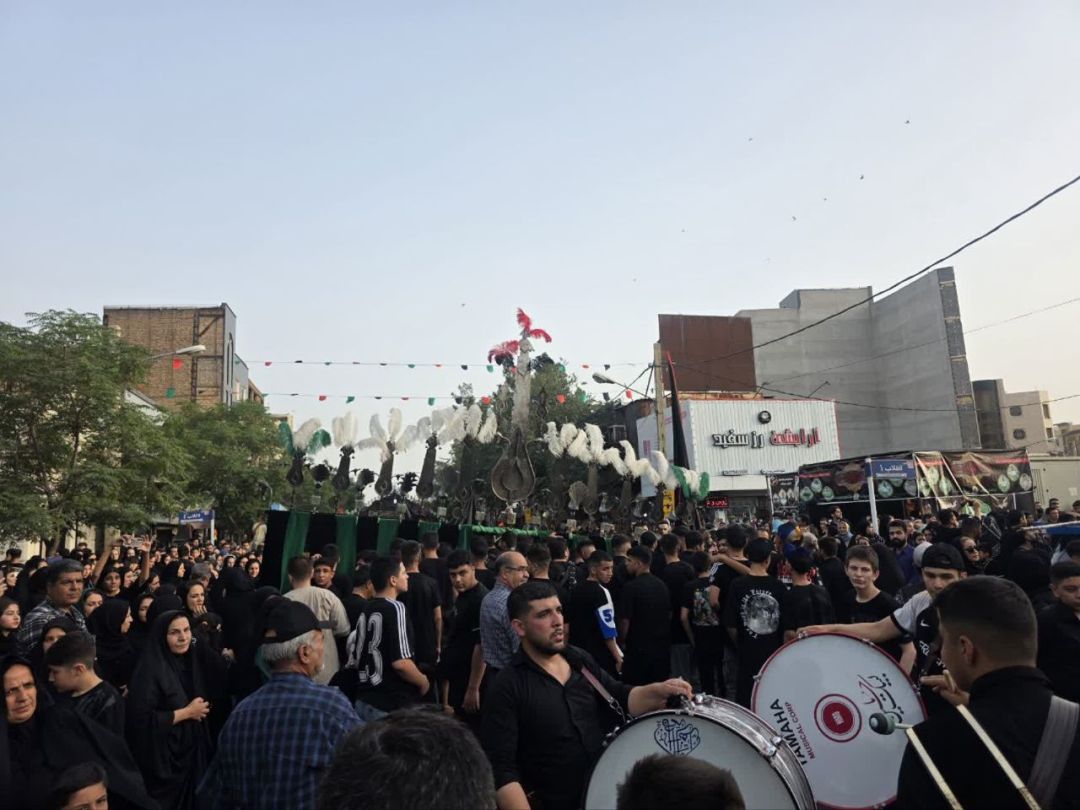 حرکت نمادین کاروان امام حسین (ع) در ساوه