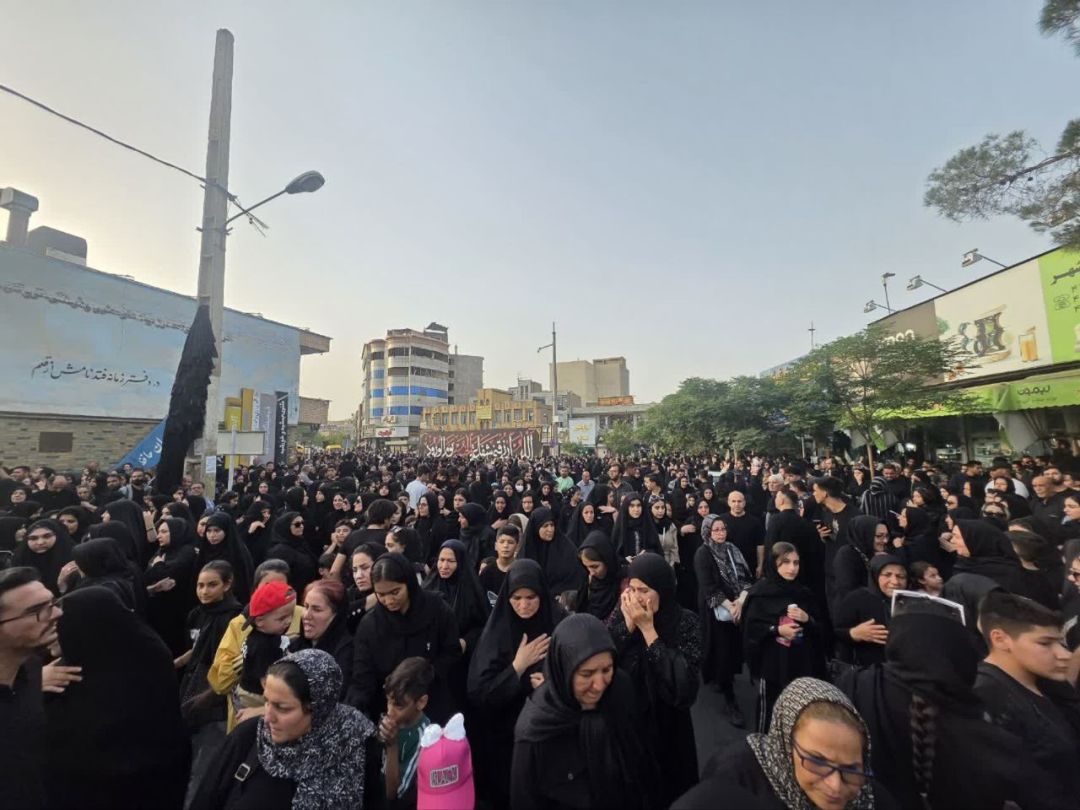 حرکت نمادین کاروان امام حسین (ع) در ساوه