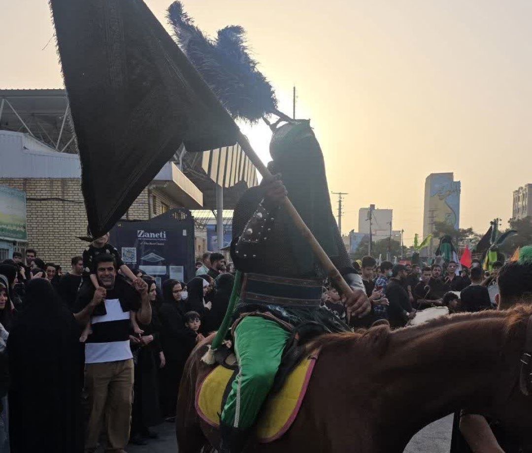 حرکت نمادین کاروان امام حسین (ع) در ساوه