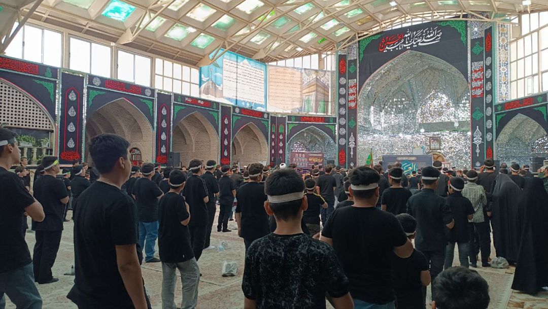 عزاداری نوجوانان ساوجی در سوگواره «احلی من العسل»