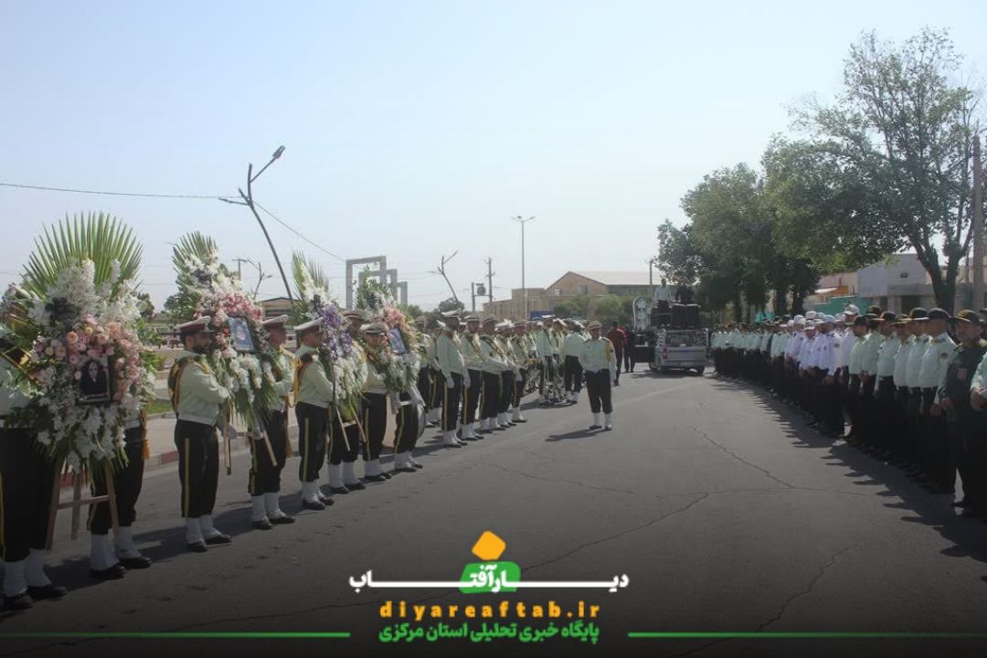 تشییع پیکر شهیدان شیخی در خمین