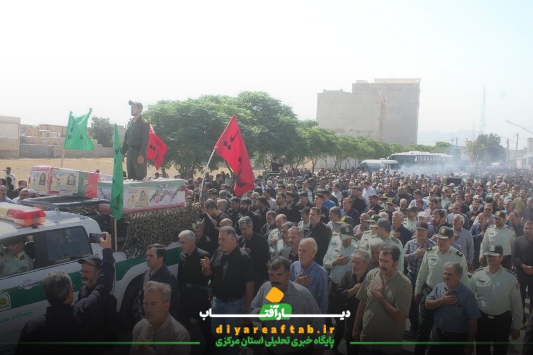 تشییع پیکر شهیدان شیخی در خمین