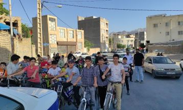 همایش دوچرخه‌سواری در تفرش