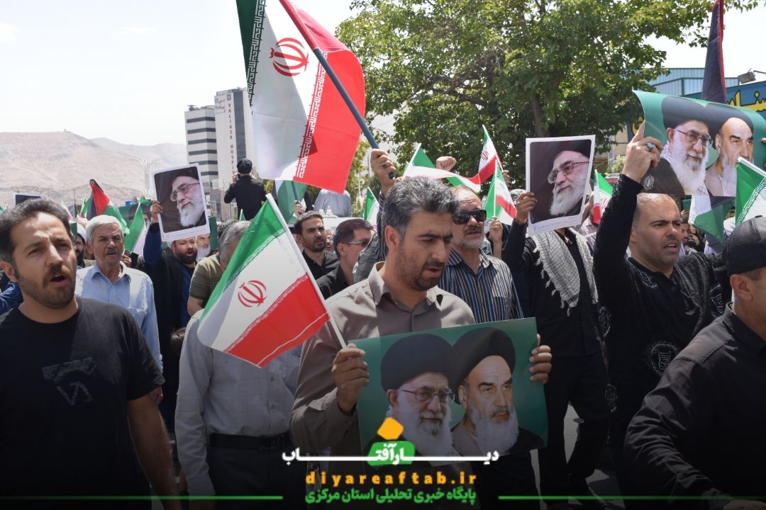 خروش مردم اراک در راهپیمایی جمعه‌های خشم