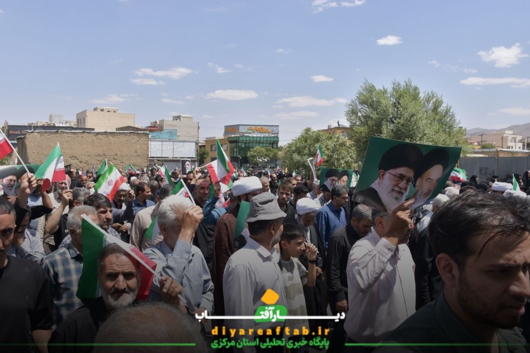 خروش مردم اراک در راهپیمایی جمعه‌های خشم