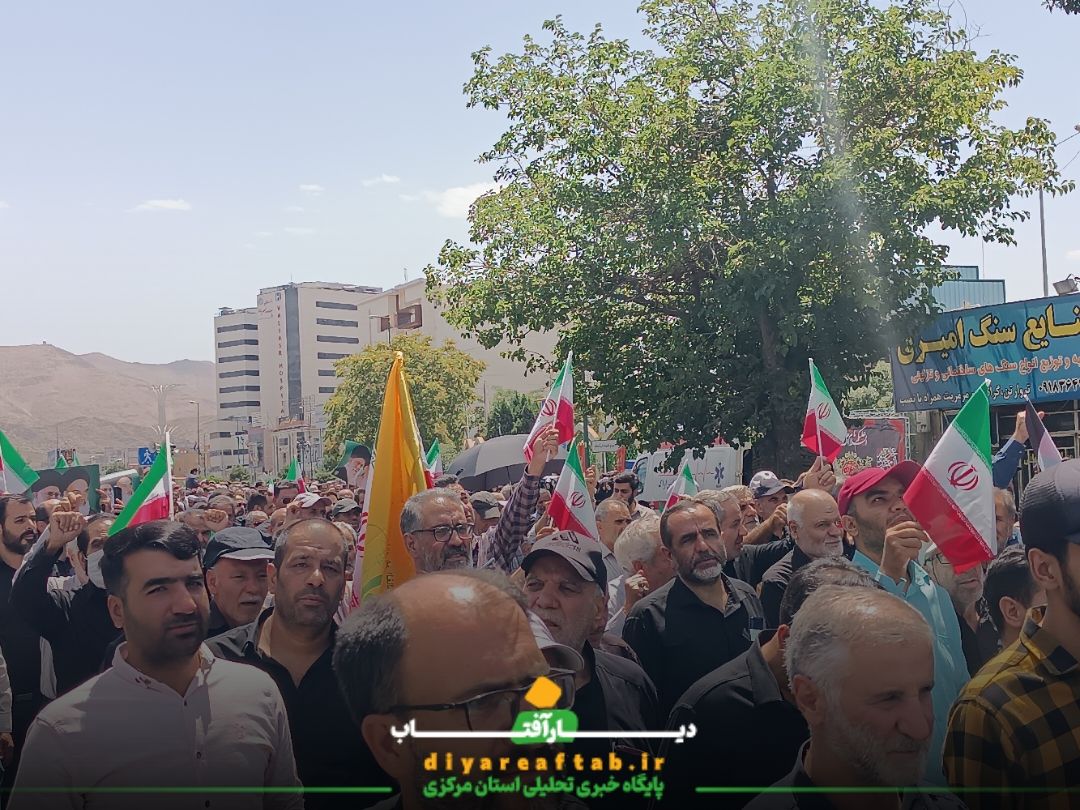 خروش مردم اراک در راهپیمایی جمعه‌های خشم