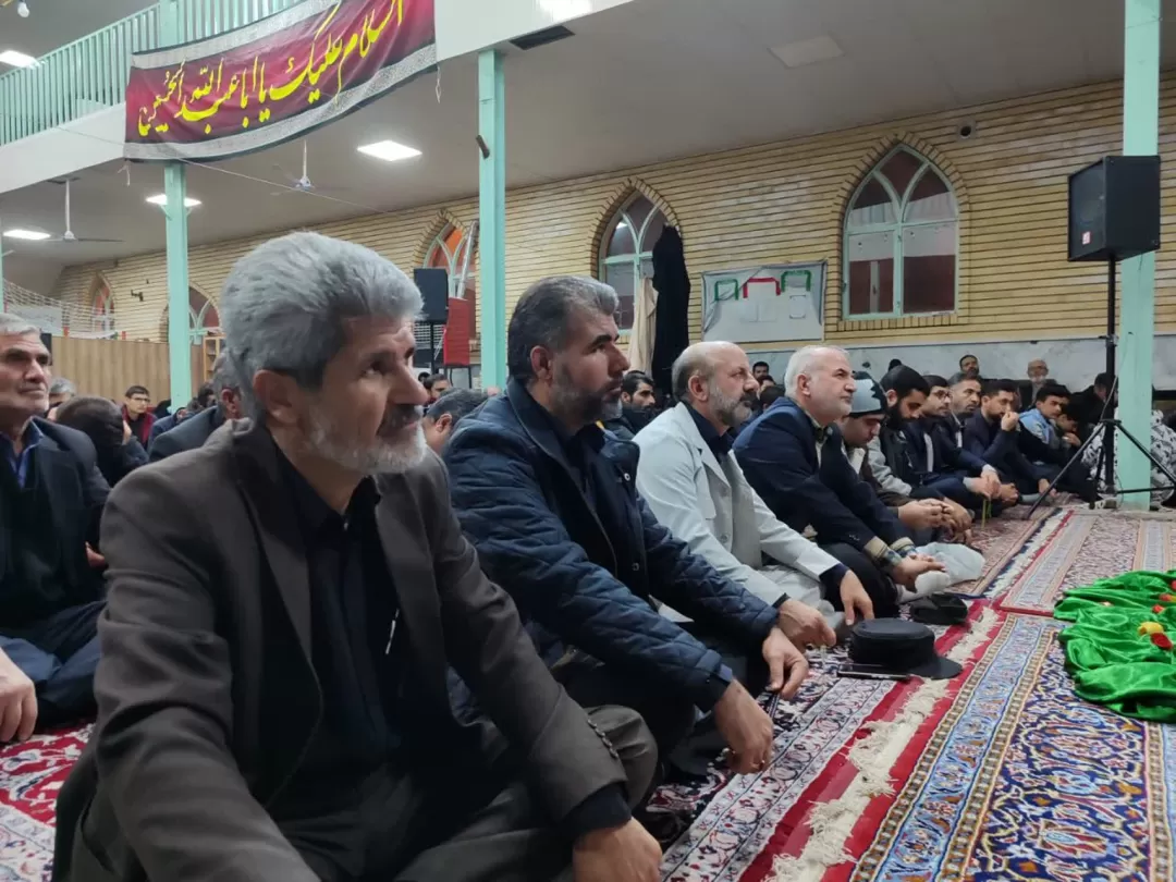 مراسم یادبود شهدای حادثه تروریستی کرمان در فراهان