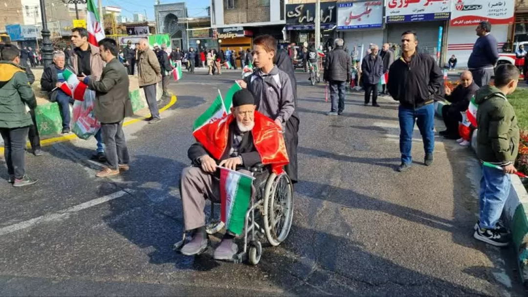 راهپیمایی ۲۲ بهمن ۱۴۰۲ در ساوه تماشایی بود