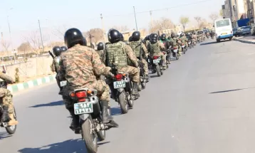 رژه موتورسواران بسیجی در راهپیمایی روز قدس اراک