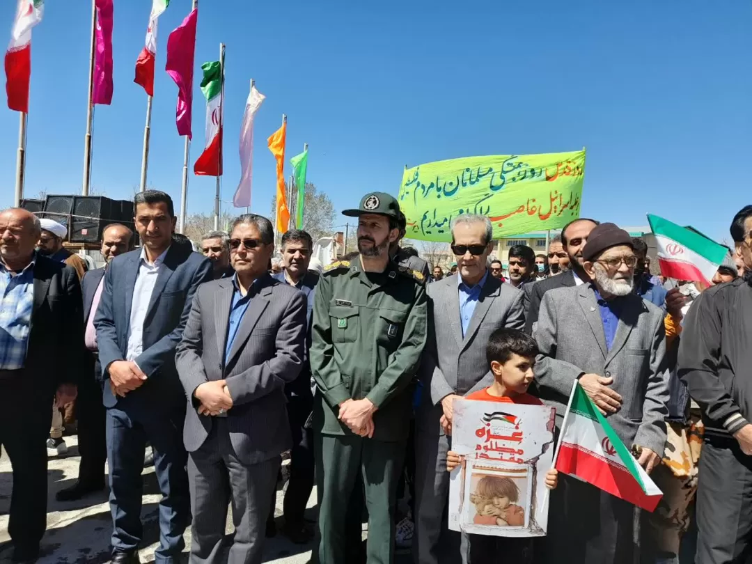 حضور مردم فراهان در راهپیمایی روز قدس