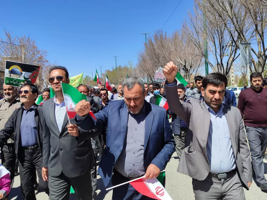 حضور مردم فراهان در راهپیمایی روز قدس