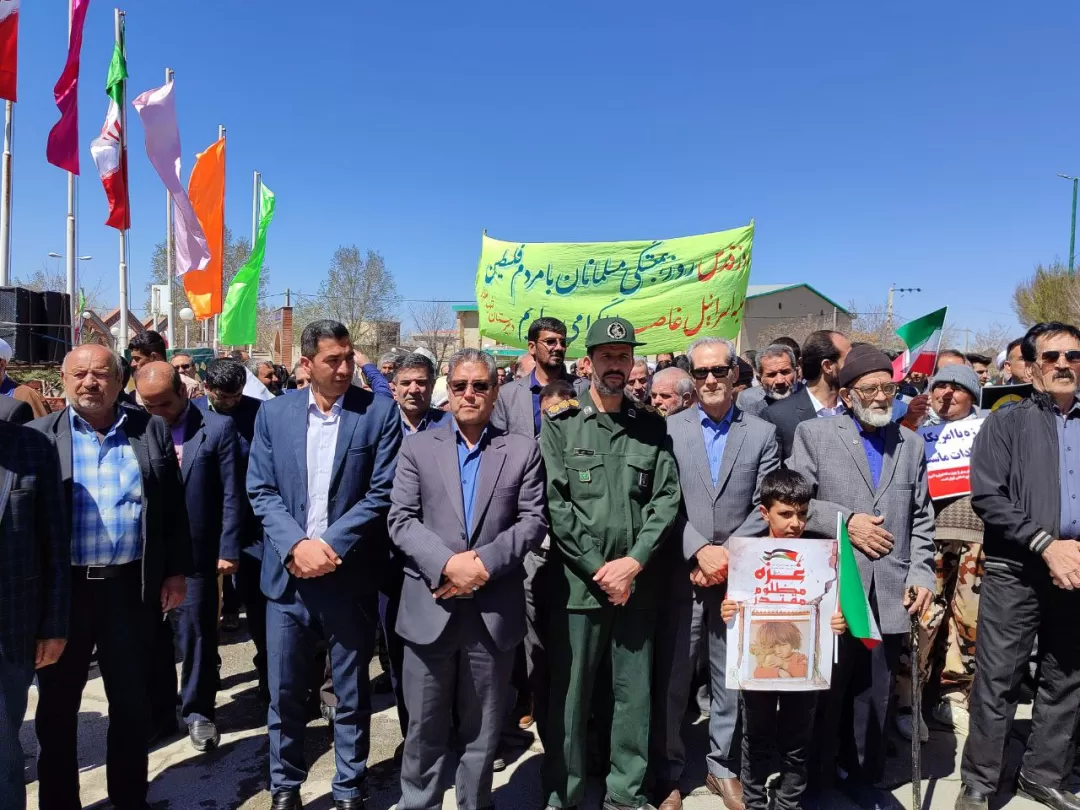 حضور مردم فراهان در راهپیمایی روز قدس