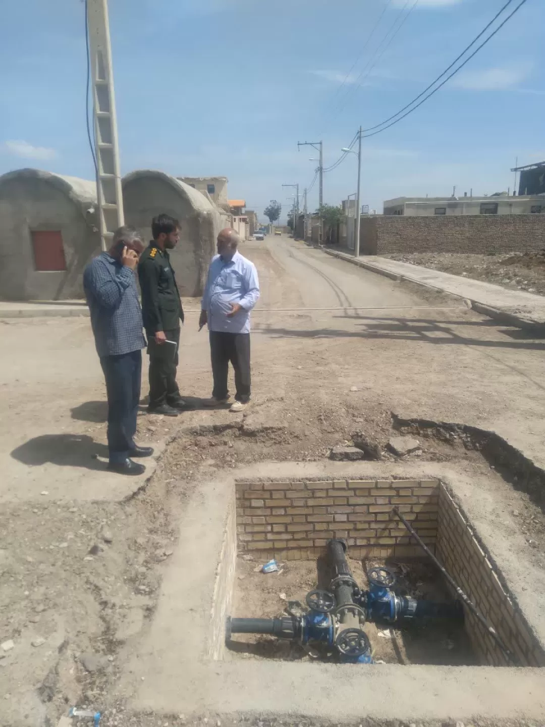 اتصال خط جدید آبرسانی به روستای «قره‌چای»