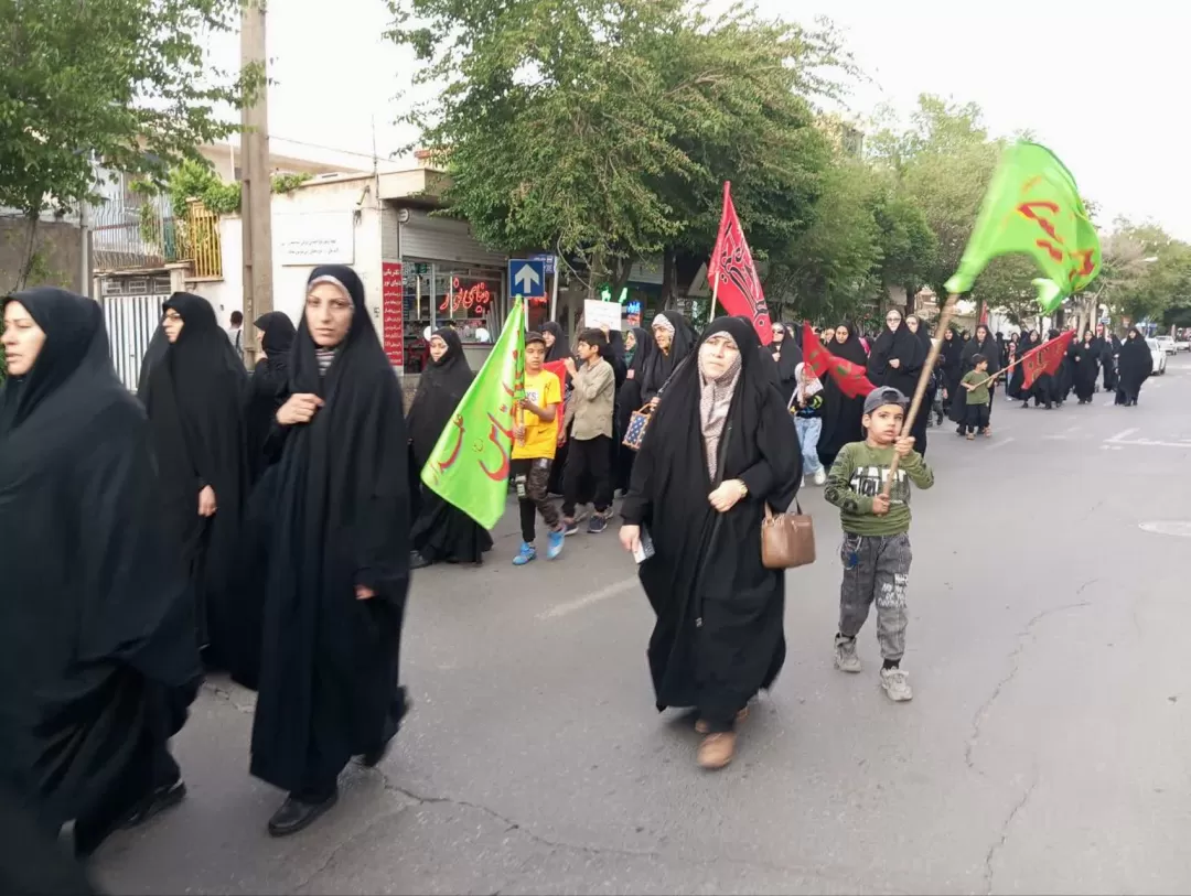 راهپیمایی حافظان حریم خانواده در دلیجان