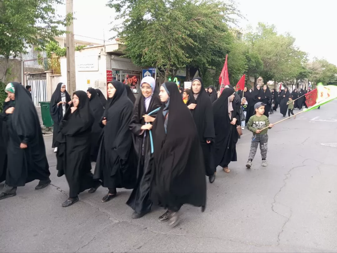 راهپیمایی حافظان حریم خانواده در دلیجان