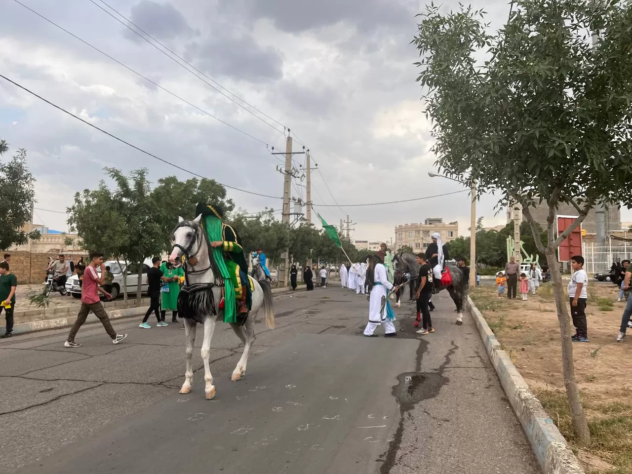 مراسم بازسازی واقعه غدیر در آسیابک برگزار شد