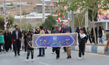 مراسم جشن هفته وحدت در فراهان