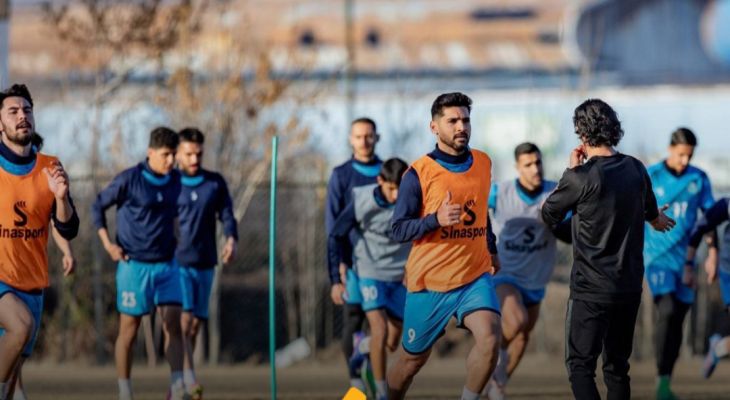 تمرینات تاکتیکی و تکنیکی بازیکنان آلومینیوم اراک